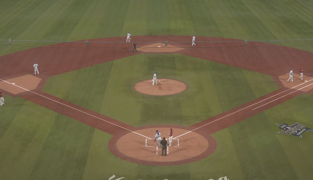 「ベイプラ」の内野全景カメラ
