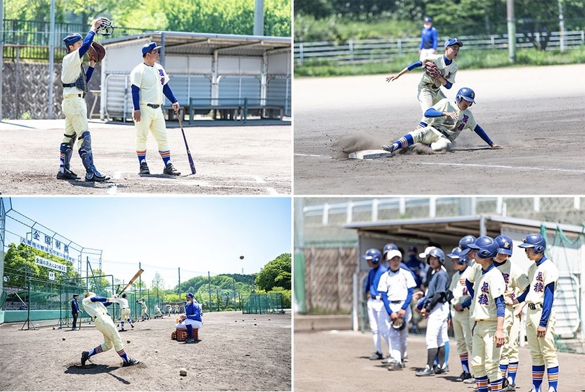 星稜中学校野球部の練習風景