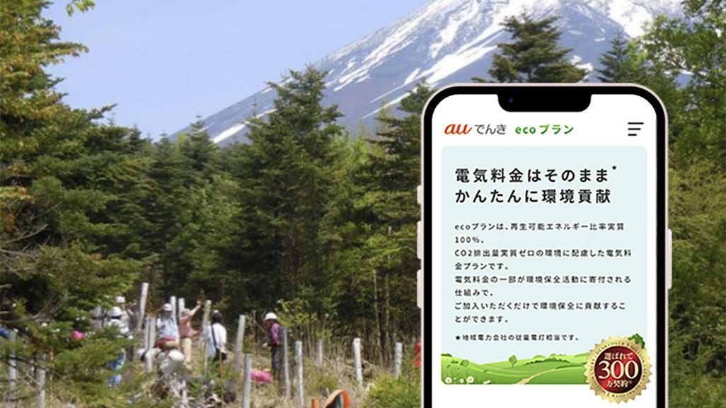 auでんき「ecoプラン」のイメージ