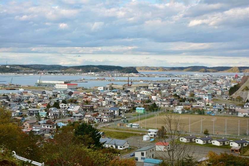 北海道厚岸の街並み