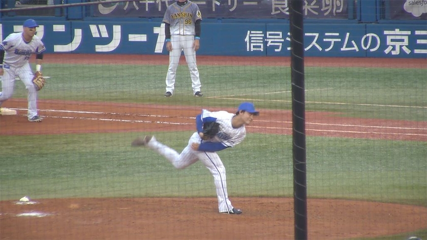 「ベイプラ」の投手3塁側カメラ