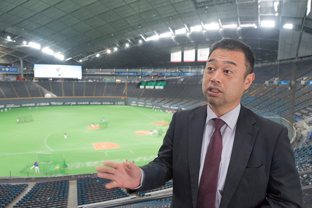 北海道日本ハムファイターズのゲストリレーション部部長・森野貴史氏