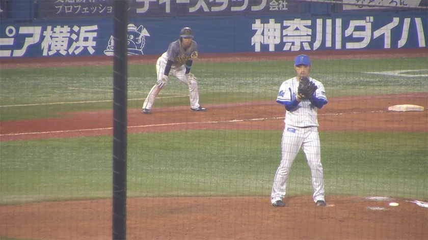 「ベイプラ」の投手1塁側カメラ