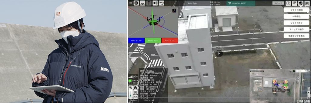 スマートドローンの遠隔操作