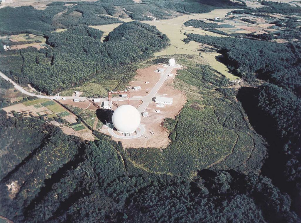 開所当時の茨城宇宙通信実験所