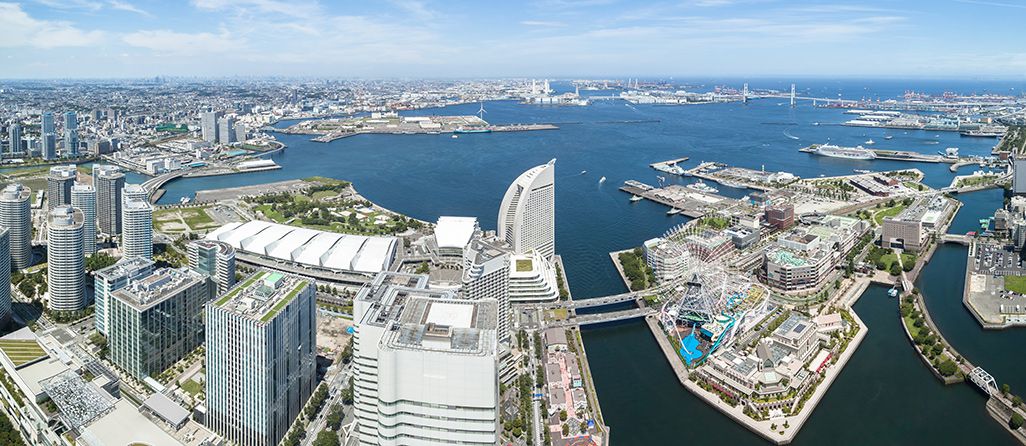 埋立地を広げながら再開発する横浜みなとみらい