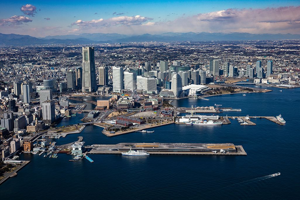 現在の横浜みなとみらい