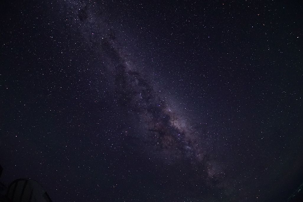 南極で観測された星空