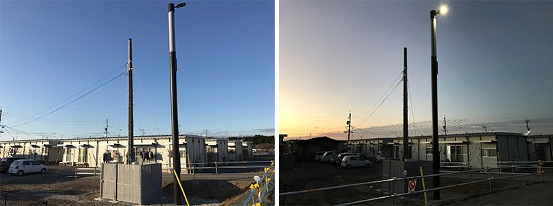 LED街路灯型のスマート基地局