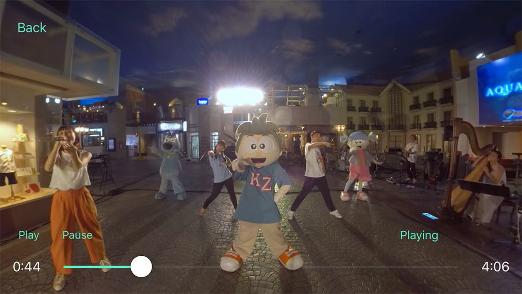 2020年8月に「音のVR」で公開された「キッザニア東京」での「プレミアムズコンサート オンライン」
