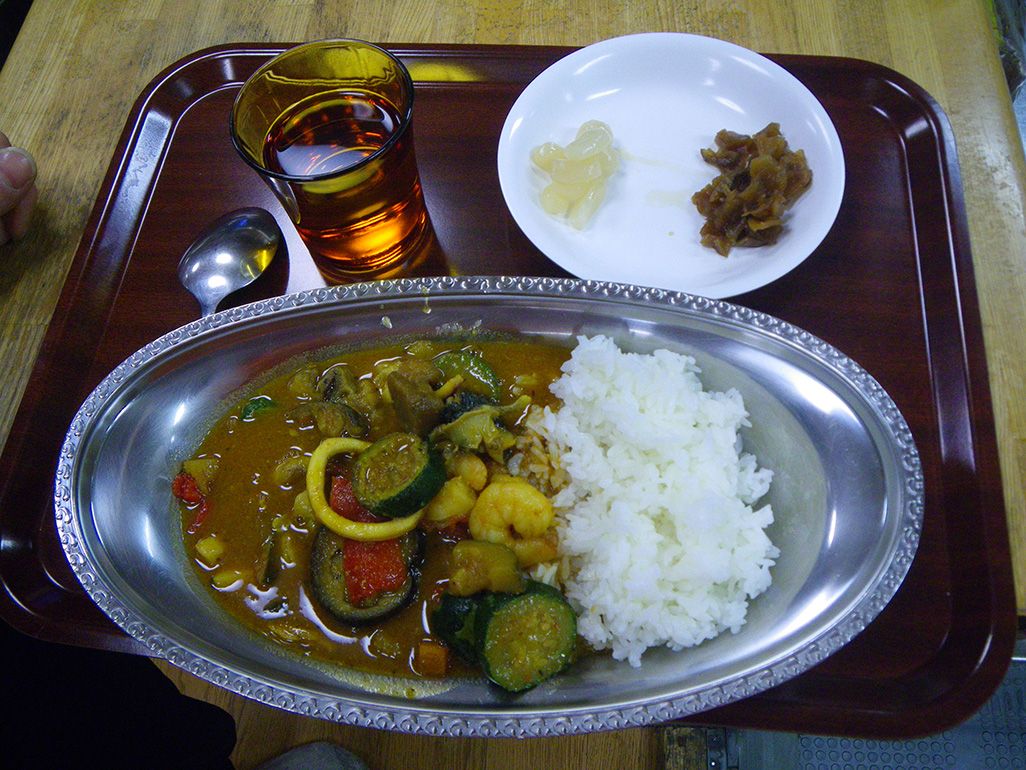 南極・昭和基地の食堂で提供されたカレーライス