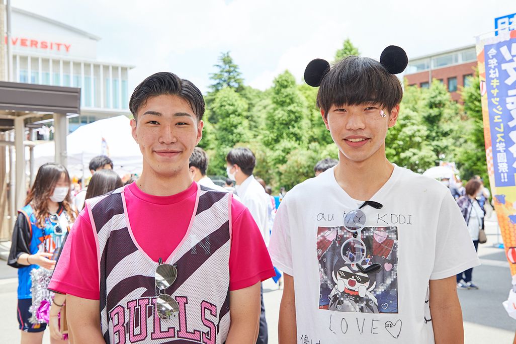 生徒会の鳥澤佳史さんと二宮稜斗さん