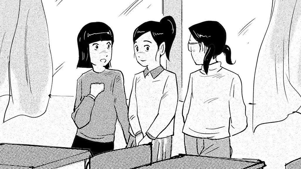 クラスメイトと仲直りする絵里
