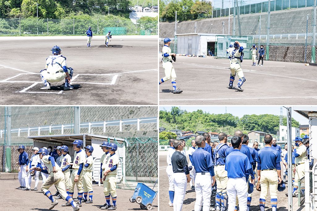 星稜中学野球部の練習の模様