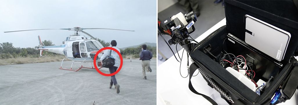 基地局はバッグ程度のサイズ