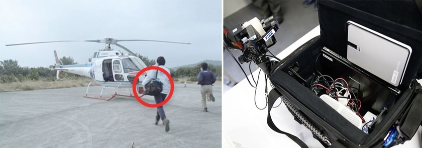 基地局はバッグ程度のサイズ