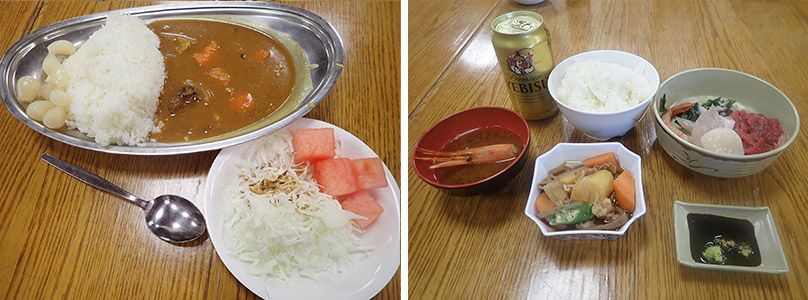 南極昭和基地の隊員たちの食事