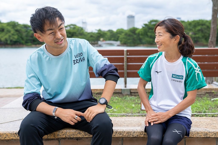 KDDI総合研究所 招聘研究員 髙山史徳とブラインドマラソンランナーの道下美里選手