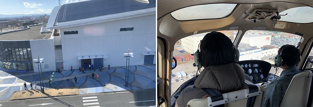ヘリコプター基地局の訓練