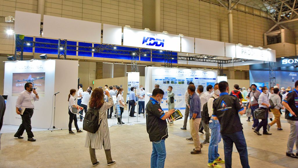 ジャパンドローン 2021のKDDI展示ブース