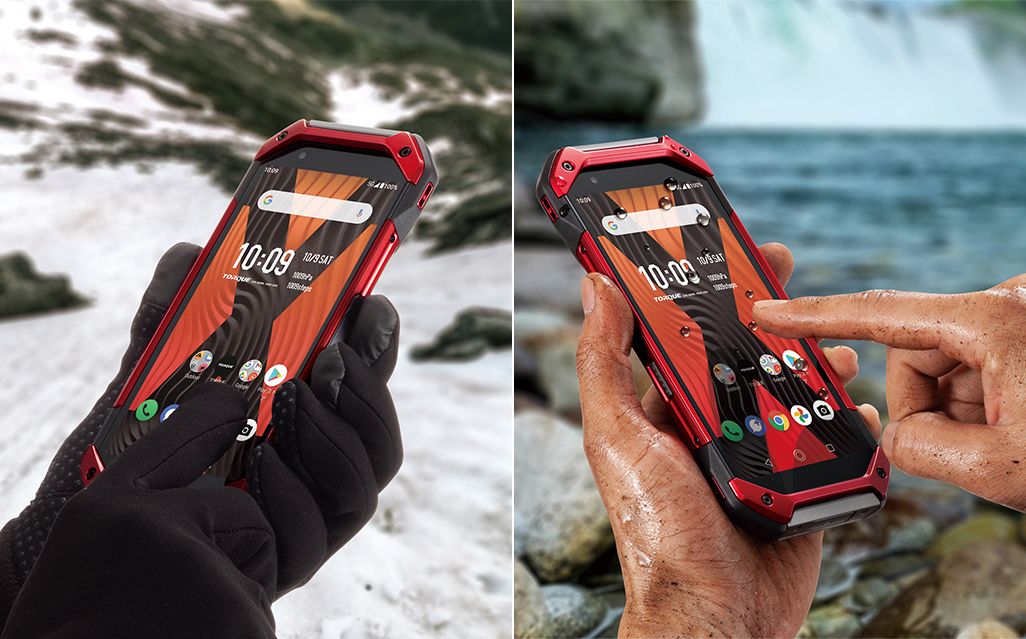 TORQUE 5Gのグローブタッチとウェットタッチ