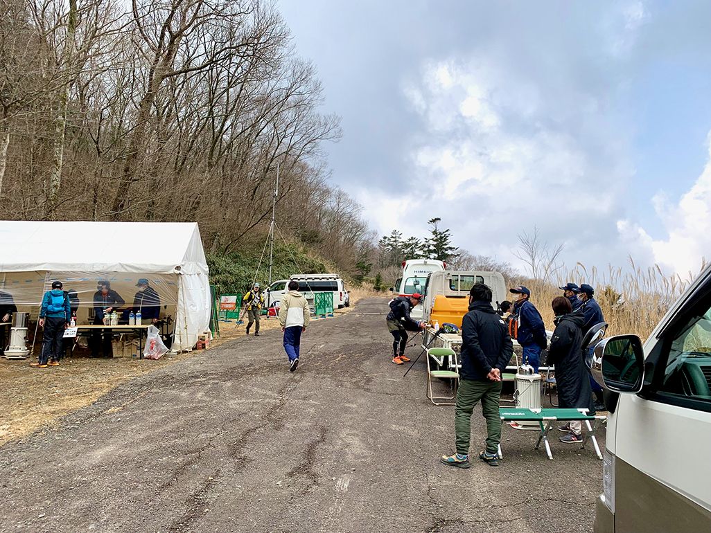 球磨川リバイバルトレイルのエイドステーション