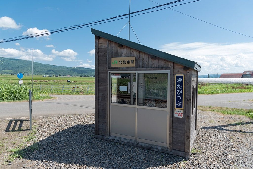 北海道 宗谷本線 北比布駅の待合所