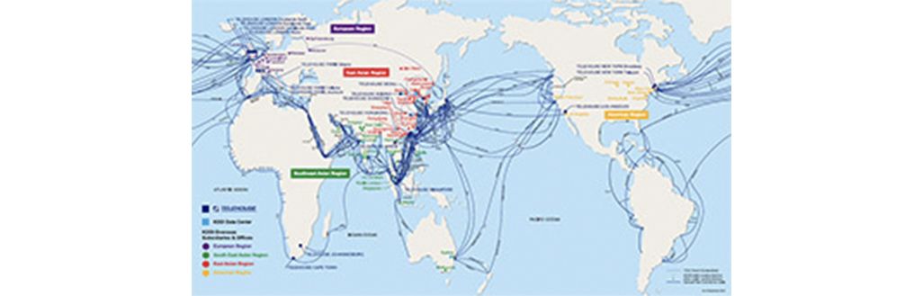 世界の光海底ケーブル