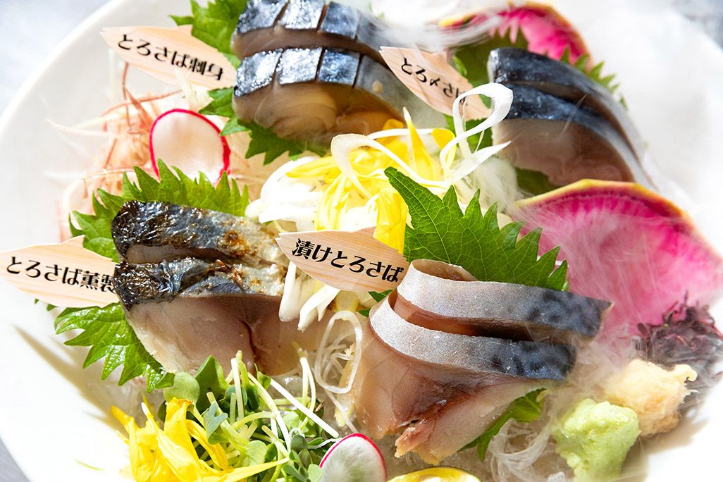 よっぱらいサバのカルテット盛り合わせ