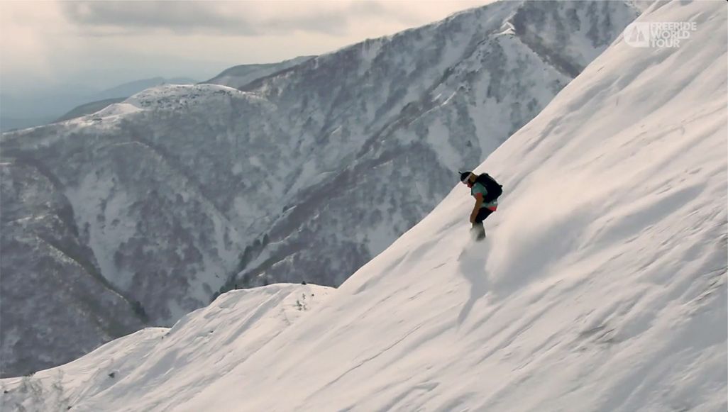 FWT Hakuba 2020で滑走する選手