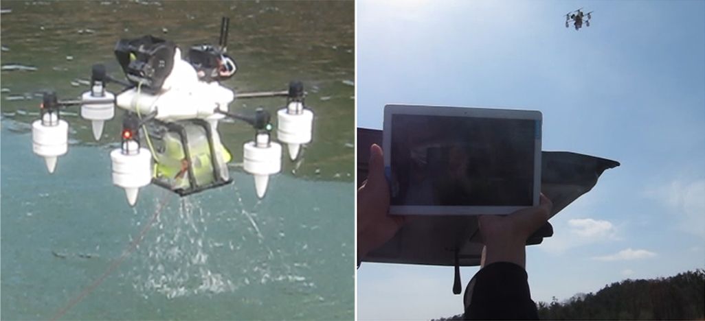 KDDIの水空合体ドローン