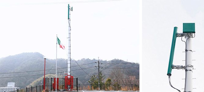 広島のイタリアン・レストランにあるトリコローレ基地局
