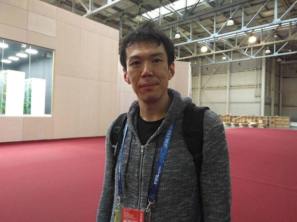 モスクワ「IBC」でのKDDIエンジニア北本篤史