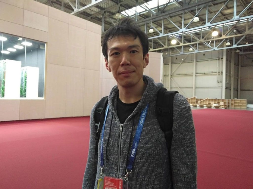 モスクワ「IBC」でのKDDIエンジニア北本篤史