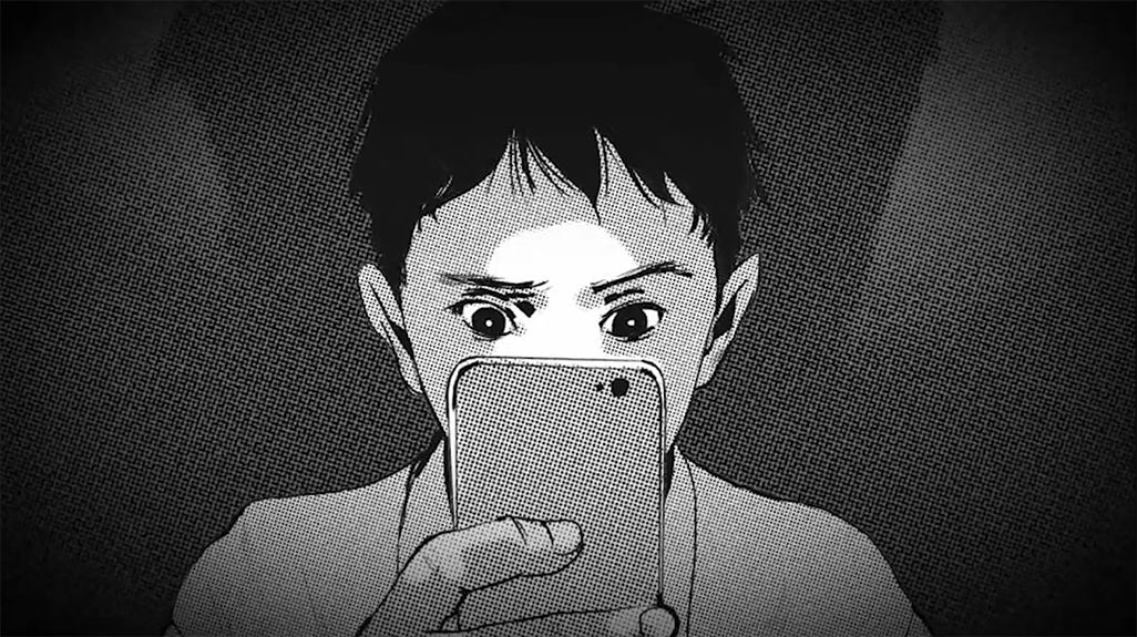 スマホゲームにのめり込むしゅん君