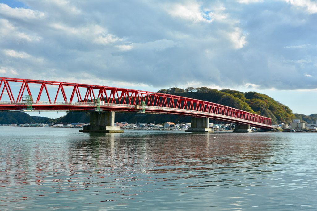 北海道厚岸町の厚岸大橋