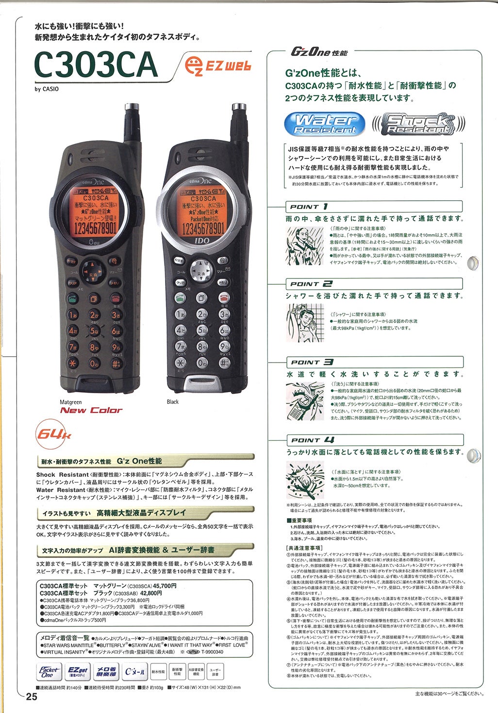 G'zOne C303CAのカタログ