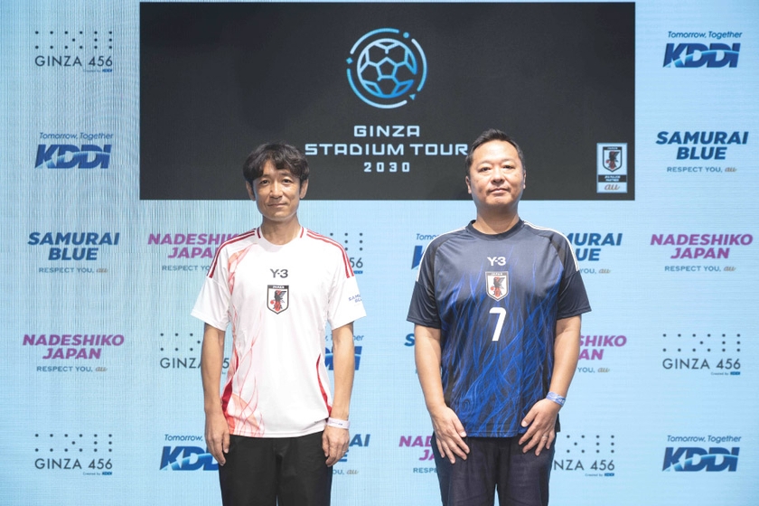 左　KDDI　坂本伸一　右　JFA  茂木 邦彦さん