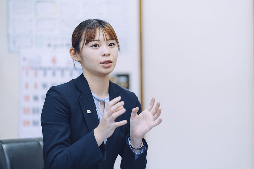 五島市産業振興部 水産課水産振興班 川村梨紗さん